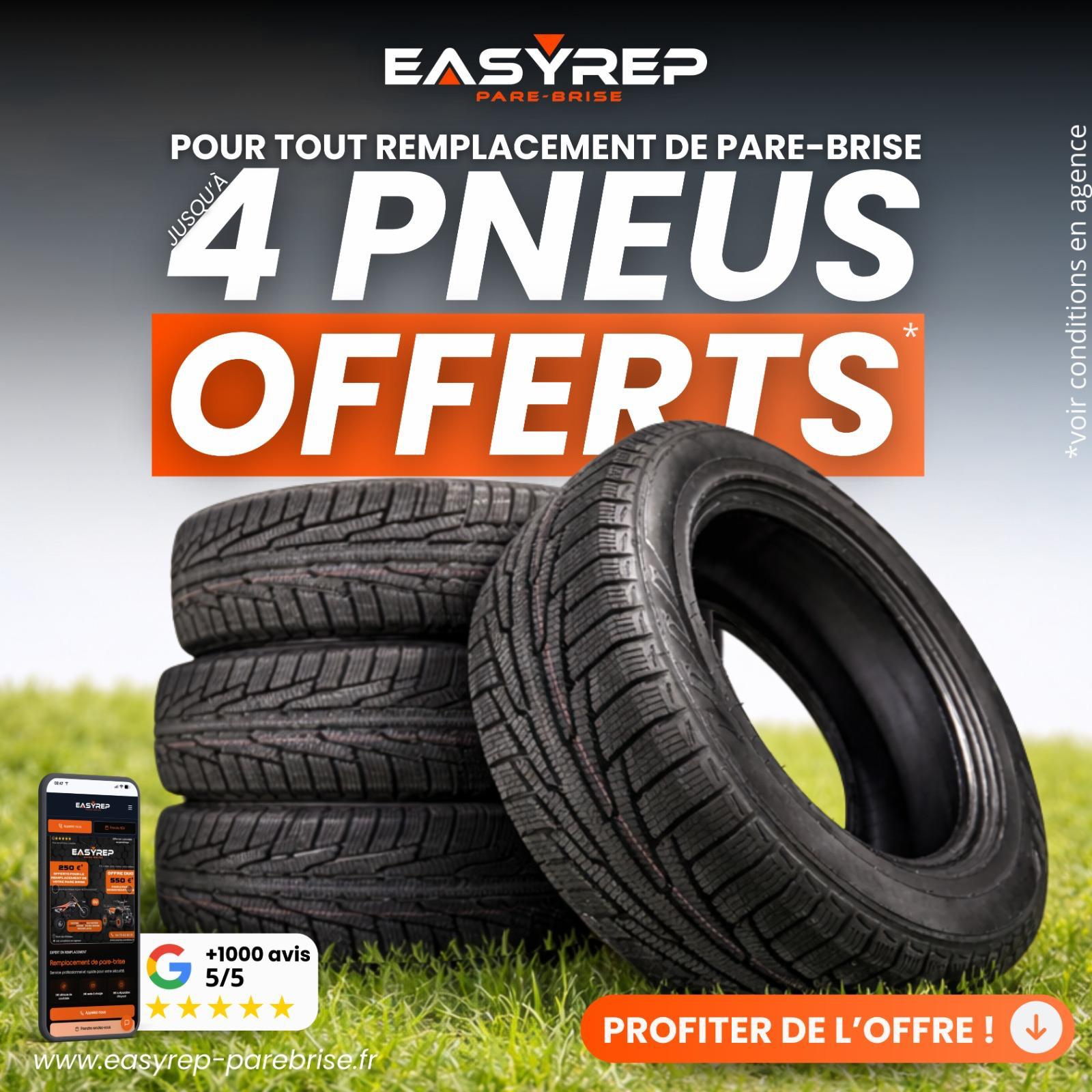 Pare-brise endommagé nécessitant réparation